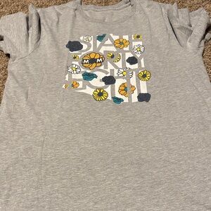 Stylish Gray Floral Women's Tee